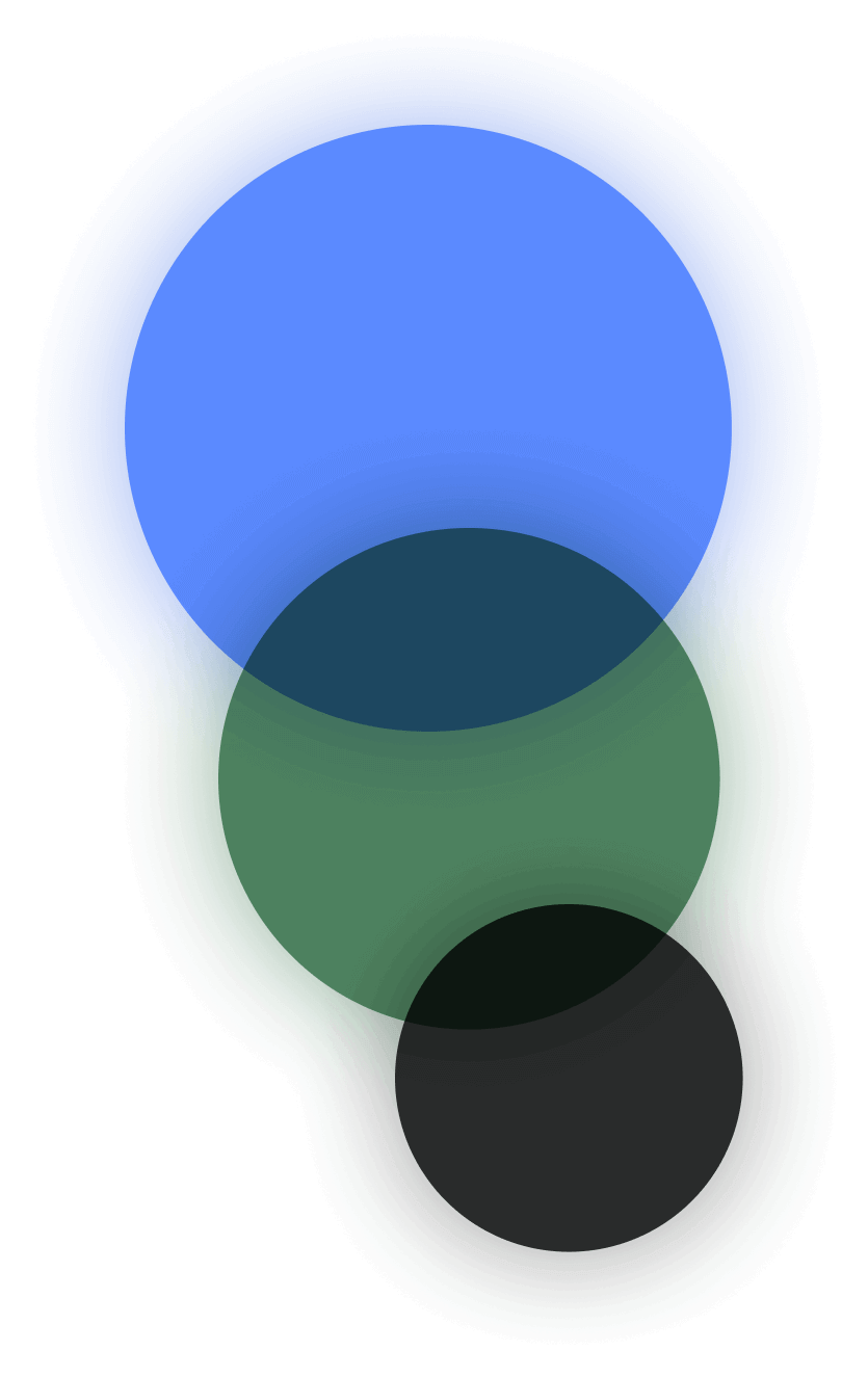 A graphic of colorful circles